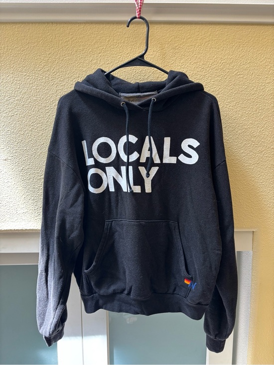 Aviator Nation Tops - Aviator Nation Black "LOCALS ONLY" Hoodie